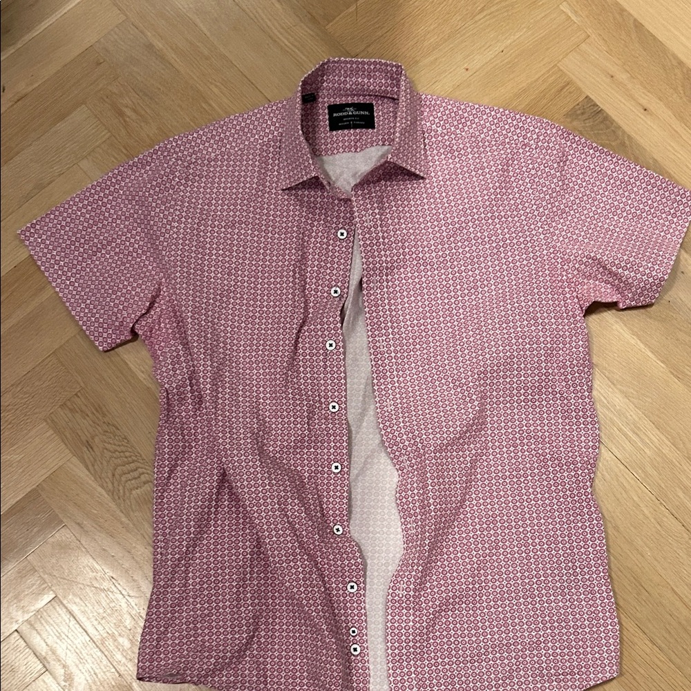 Rodd & Gunn Pink Geometric Button Down Shirt